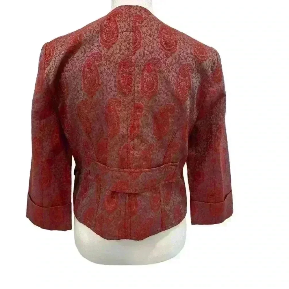 ROBERT GRAHAM BLAZER JACKET SIZE 6 NWOT - Picture 6 of 11